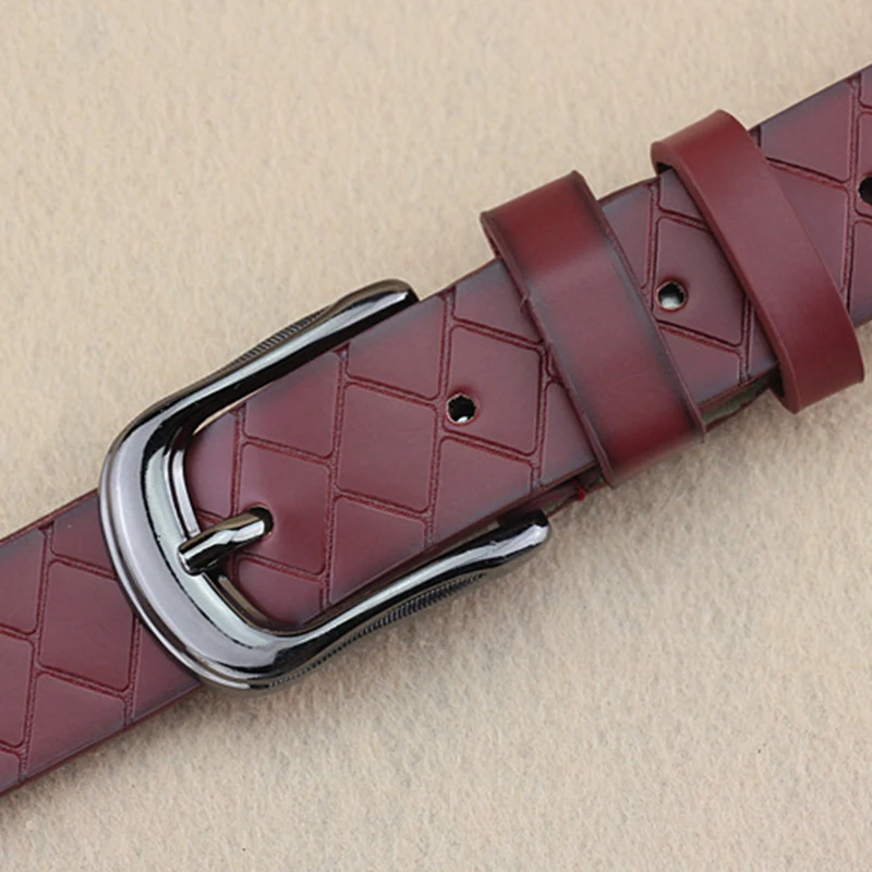 Однотонная цветная игла Пряжка из искусственной кожи ремни для женщин женские