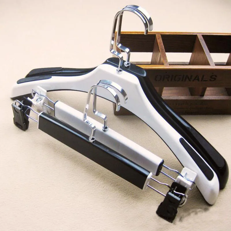 Роскошная пластиковая вешалка для костюма женщин одежды/брюк с квадратным