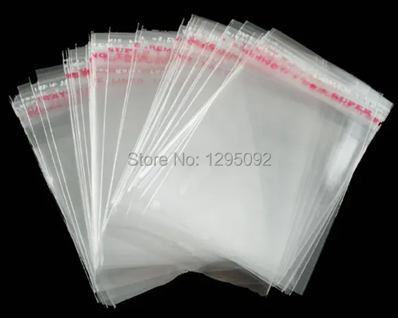 1500Pcs Clear Self Adhesive Seal Plastic Bags Pouches 15x24cm(Usable 15x21cm) Jewelry Display Packing Findings | Украшения и