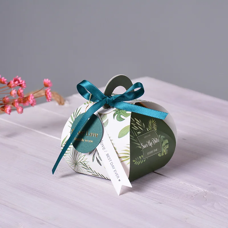 Творческий Yuanbao Мрамор конфеты коробки свадебные сувениры Baby Shower вечерние