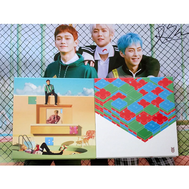 Расписанный вручную EXO CBX альбом с автографом Цветущий день CD + K POP для фотосъемки