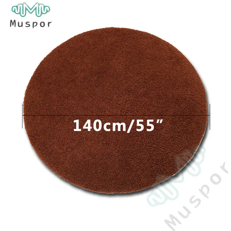 Brown 140cm 47~ 63 дюймов нескользящий встряхнуть уменьшить Электрический барабан коврик - Цвет: Brown 140cm