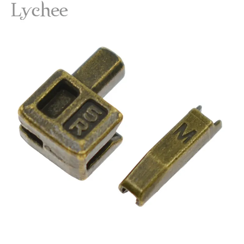 Lychee Life 10 комплектов металлические ремонтные молнии стопор открытый конец молнии стопор DIY Швейные молнии аксессуары для одежды