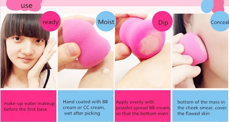 Губка для лица Konjac Sponge Тыква пуховкой макияж губка Фонд поставки-не-латексной основе спонж для макияжа профессиональный яйцо спонжикик для макияжа