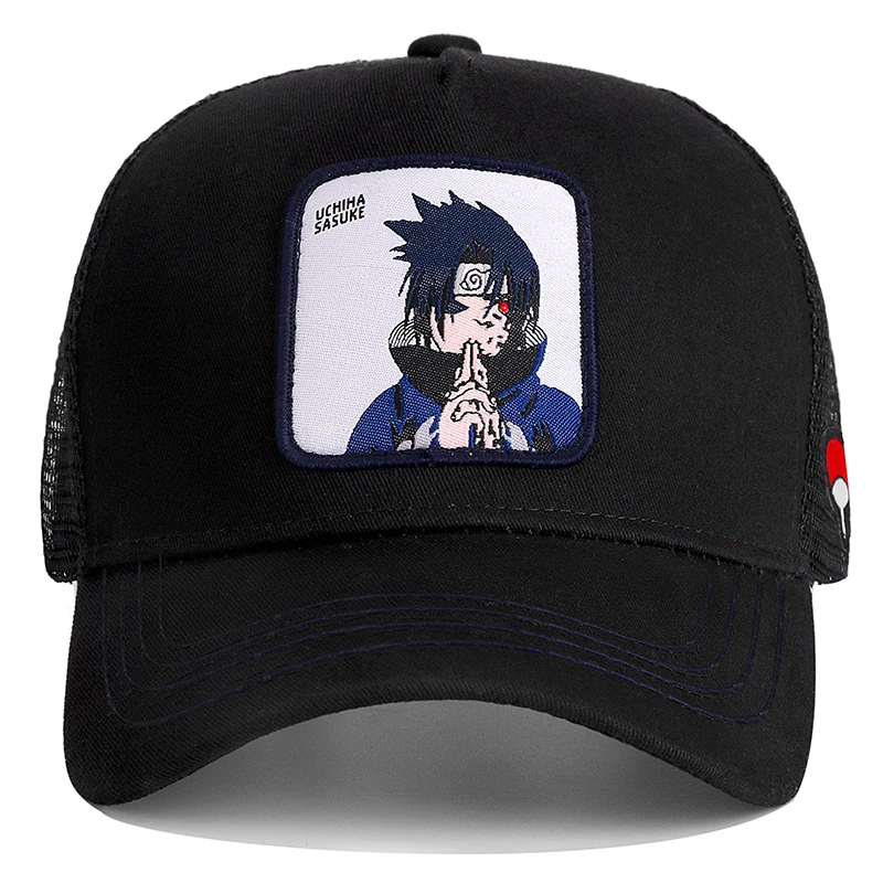 Наруто бренд UCHIHA SASUKE аниме Snapback кепка хлопок бейсбольная кепка для мужчин и женщин хип-хоп папа сетка шляпа водителя грузовика Прямая поставка