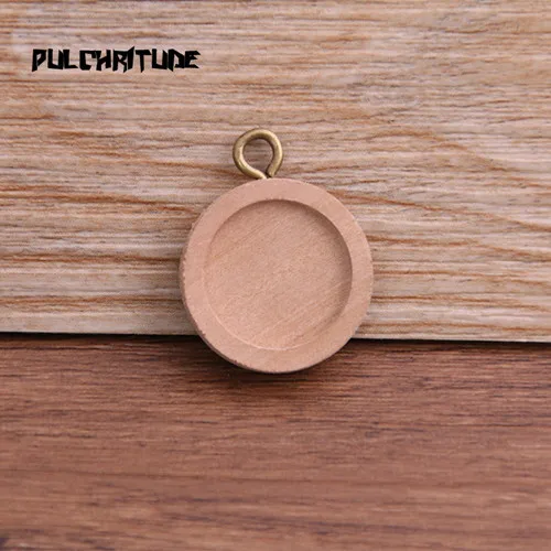 15mm bronze PULCHRITUDE 6 шт. 12/15/25/30 мм внутренняя Размеры древесины Цвет круглый дерево Кабошон База Установка Подвески Цепочки и Ожерелья Выводы - Цвет: 15mm bronze