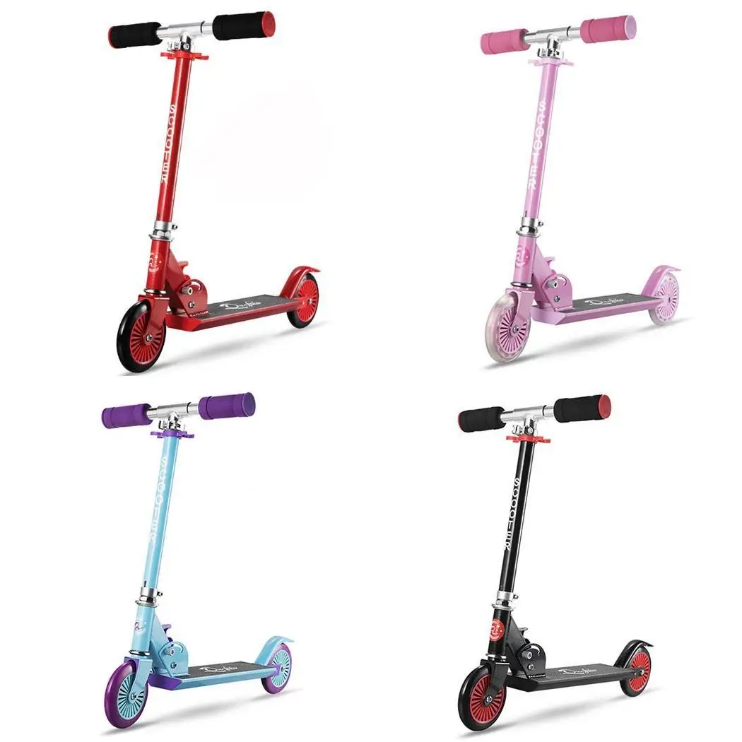 Детский скутер 2 колеса самокат ножной скейтборд колесо музыкальная функция