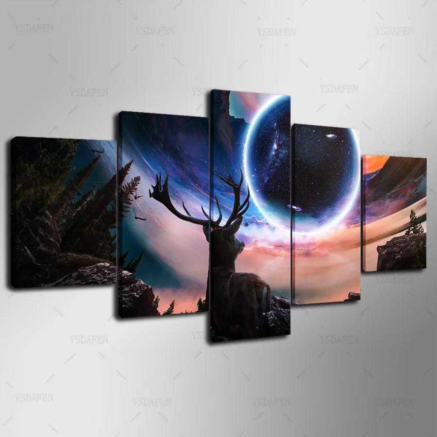 

HD Printed Painting Canvas Printing Animal Deer painting Room decor print poster picture canvas Framed Art HG-119