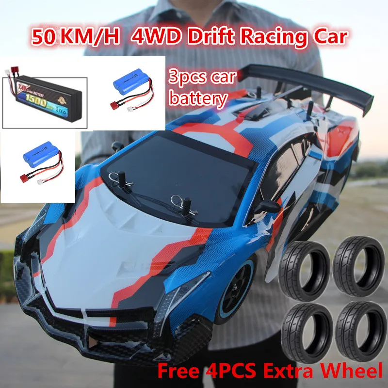 50 км/ч высокая скорость 1:10 полный большой масштаб Большой размер 4WD Чемпионат Дистанционное управление автомобиль с радиоуправлением дрейф гоночный Радиоуправляемый автомобиль kid gif