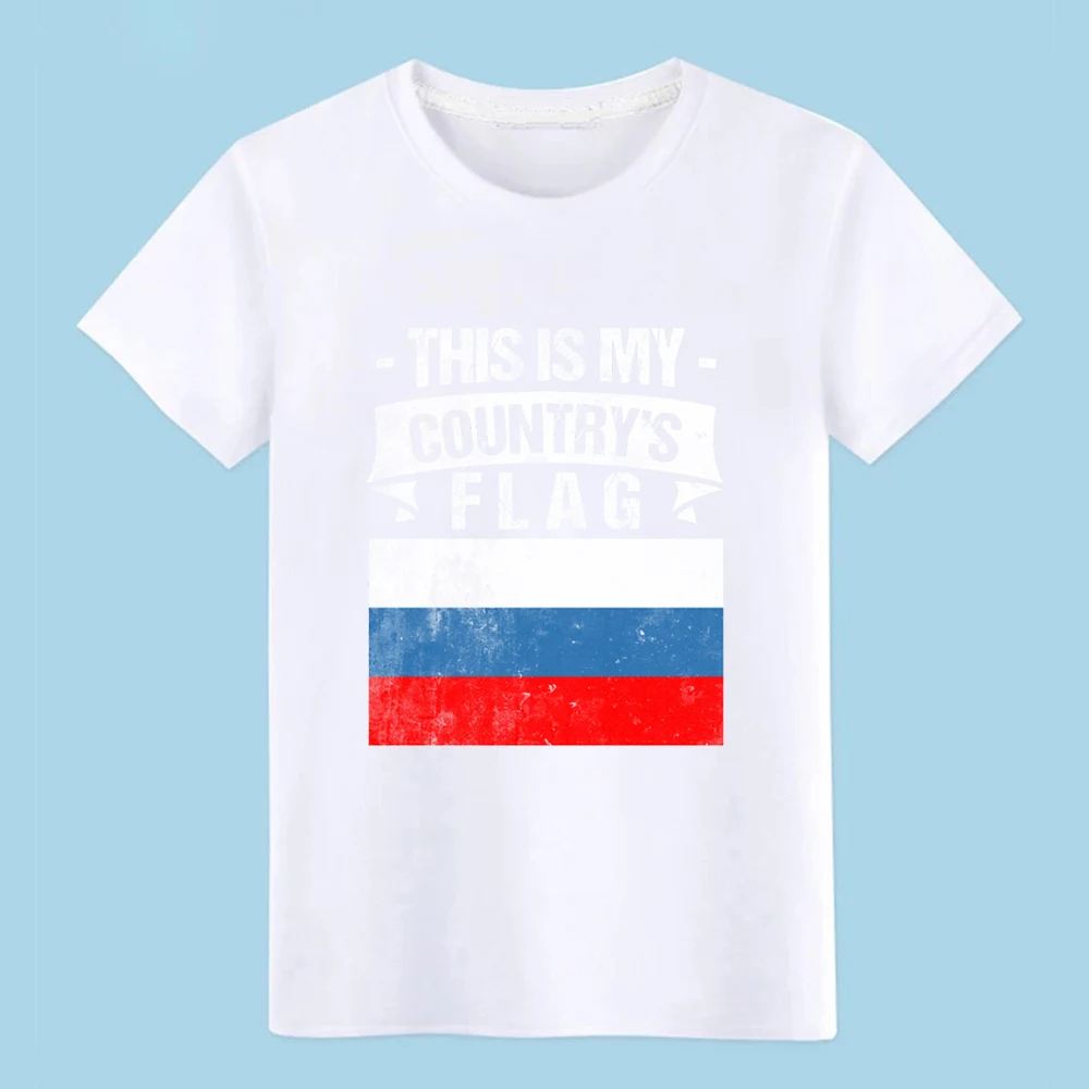 Это футболка с флагом России и my coun try героями мультфильмов S-XXXL новая модная
