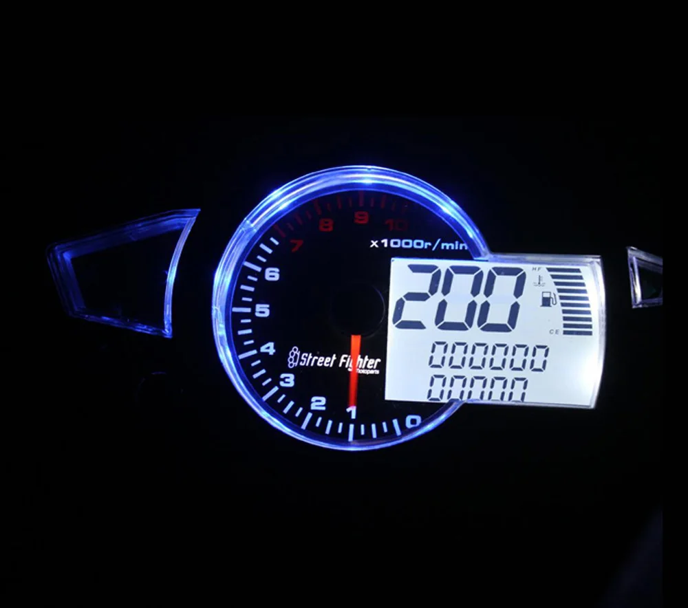 SAMDO Универсальный ЖК Цифровой Мотоцикл Спидометр Одометр 11000 RMP F Handa скутер 199 км/ч