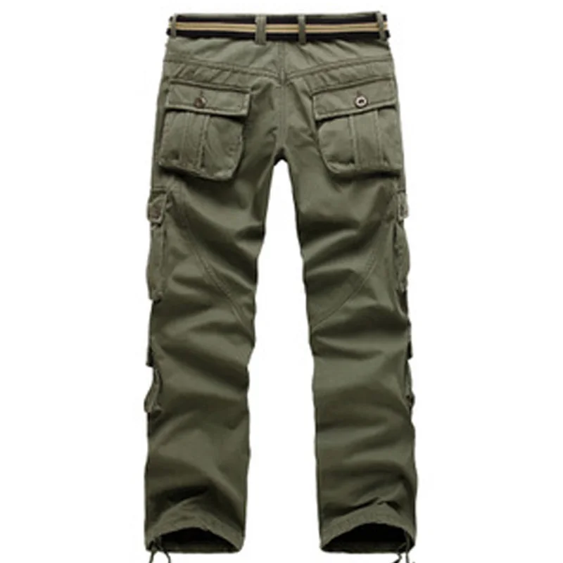 HEE GRAND/мужские повседневные теплые брюки карго средняя талия толстые плюс бархат