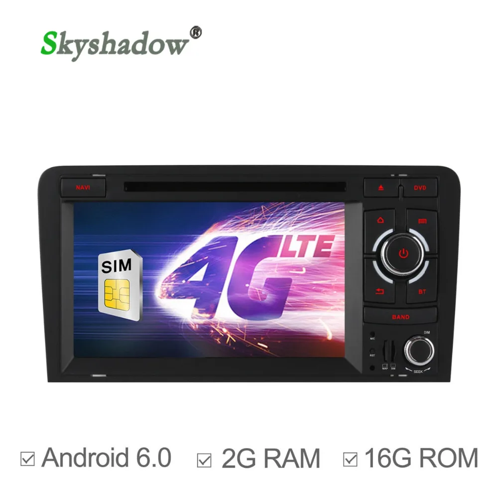 Ownice c500 Android 6.0 1024*600 4 Г SIM Quad Core GPS-навигация Dvd-плеер Автомобиля Для A3 S3 2003 - 2010 2011 2012