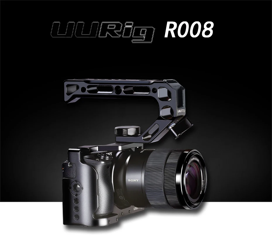 UURig R008 камера Верхняя ручка рукоятка Arri установочный винт монитор микрофон установка Холодный башмак для Nikon Canon sony DSLR камеры