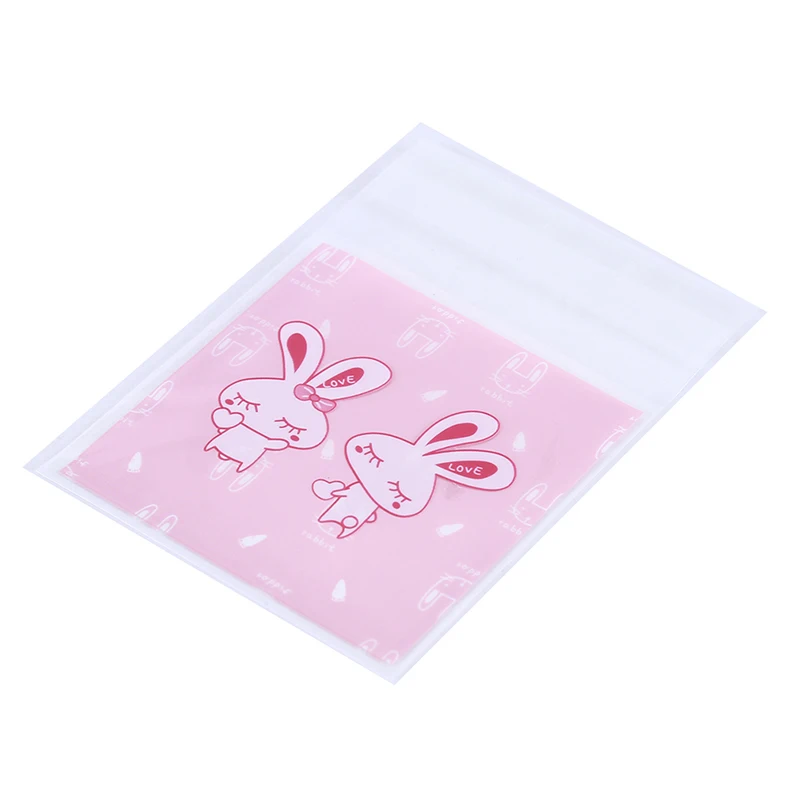 100pcs/pack Cute Baking Package Cookie Bag Chocolate Handmade Soap Snack Candy | Дом и сад