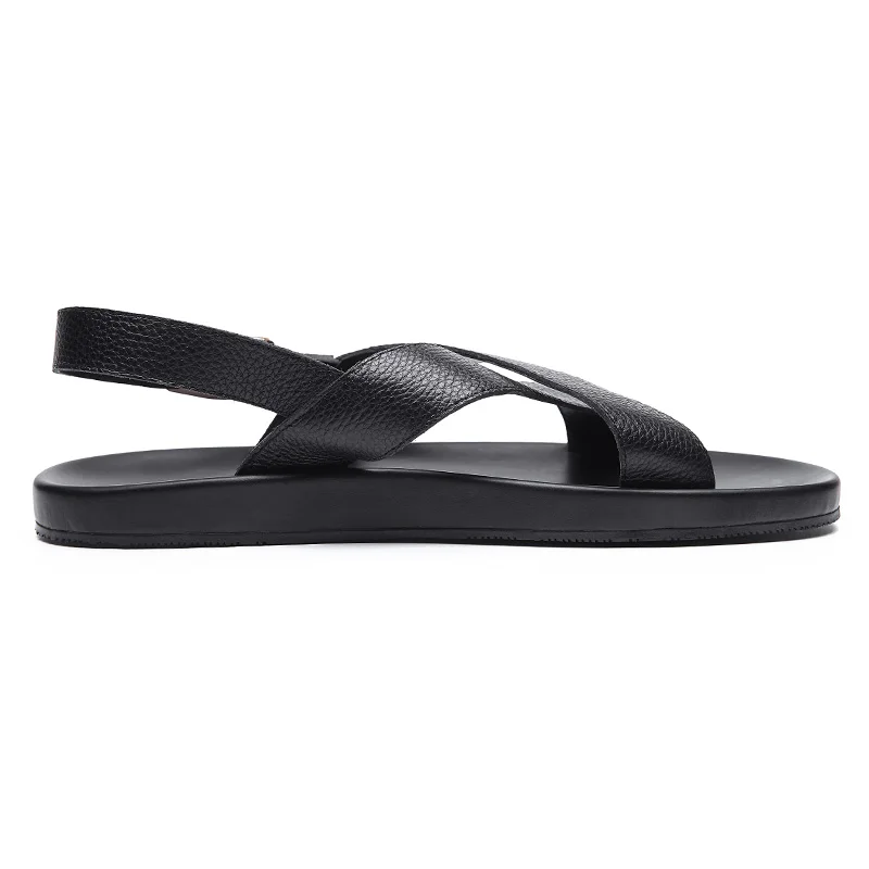 mrhippies Men's Sandals Summer Leather Beach Shoes Casual 2017 New Backhair Anti-slip Slippers | Обувь