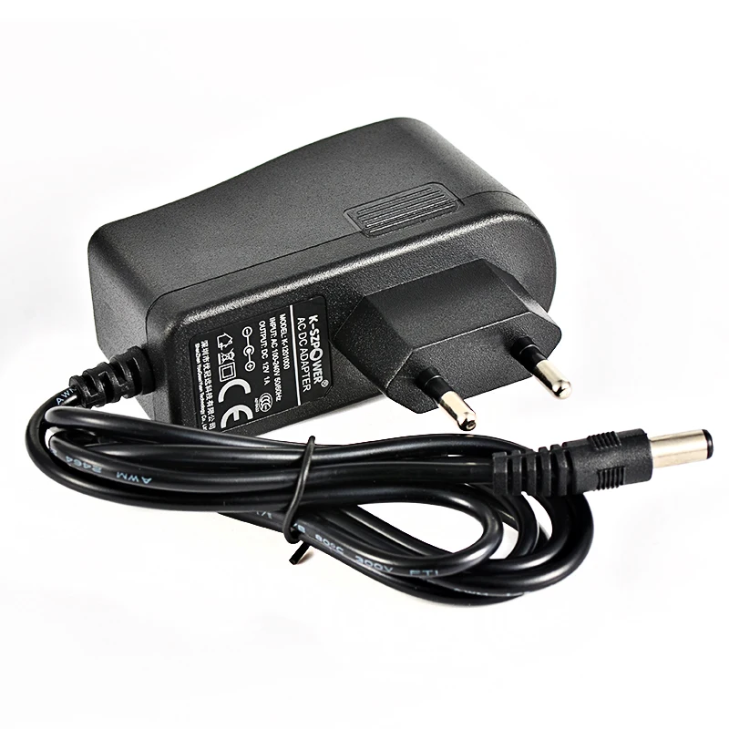 12v1a Новый AC 100 В-240 В конвертер Мощность адаптер DC 12 1A 1000ma Питание ЕС Plug 5.5 мм x 2.1