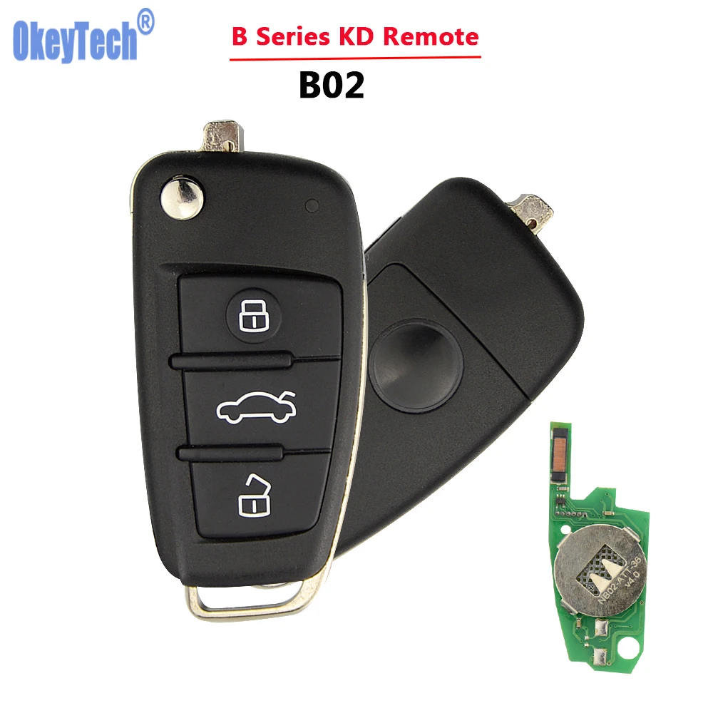 OkeyTech B02 универсальный дистанционный ключ 3 кнопки для KD900 + KD200 URG200 Mini KD Keydiy пульт