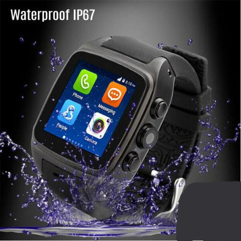 Золотой шип Android 5 1 спортивные 3g Смарт-часы Поддержка нано сим-карты WI-FI gps Google map