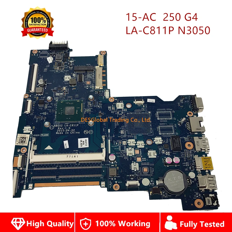 817990-601 816433-601 материнская плата для HP ProBook 15-AC 250 G4 Материнская плата ноутбука N3050 SR29H ABQ52 LA-C811P 817990-001 816433-001 аккумулятор большой емкости