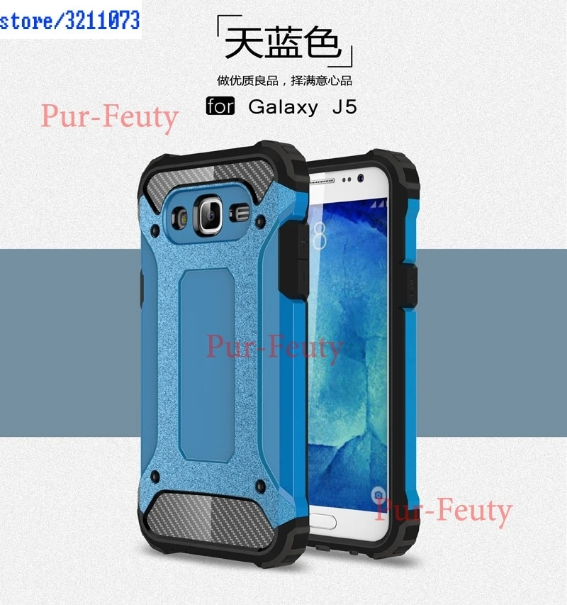 Light Blue Защитный чехол для samsung Galaxy J5 J 5 500 J500FN SM-J500FN J500H/DS SM-J500H/DS J500H SM-J500H чехол s Гибридный чехол для телефона - Цвет: Light Blue