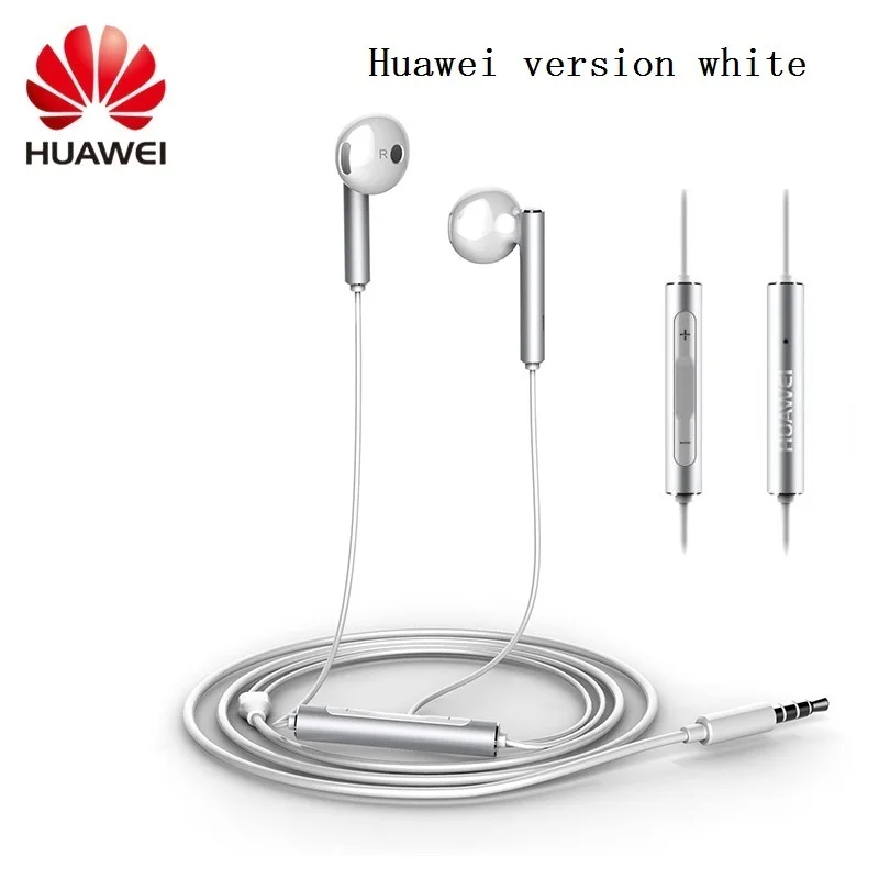 huawei наушники AM116 металла с запасной кабель для дистанционного управления микрофоном наушники-вкладыши 3,5 мм Gaming Headset для huawei samsung мобильных телефонов, планшетов ПК - Цвет: Huawei Version white
