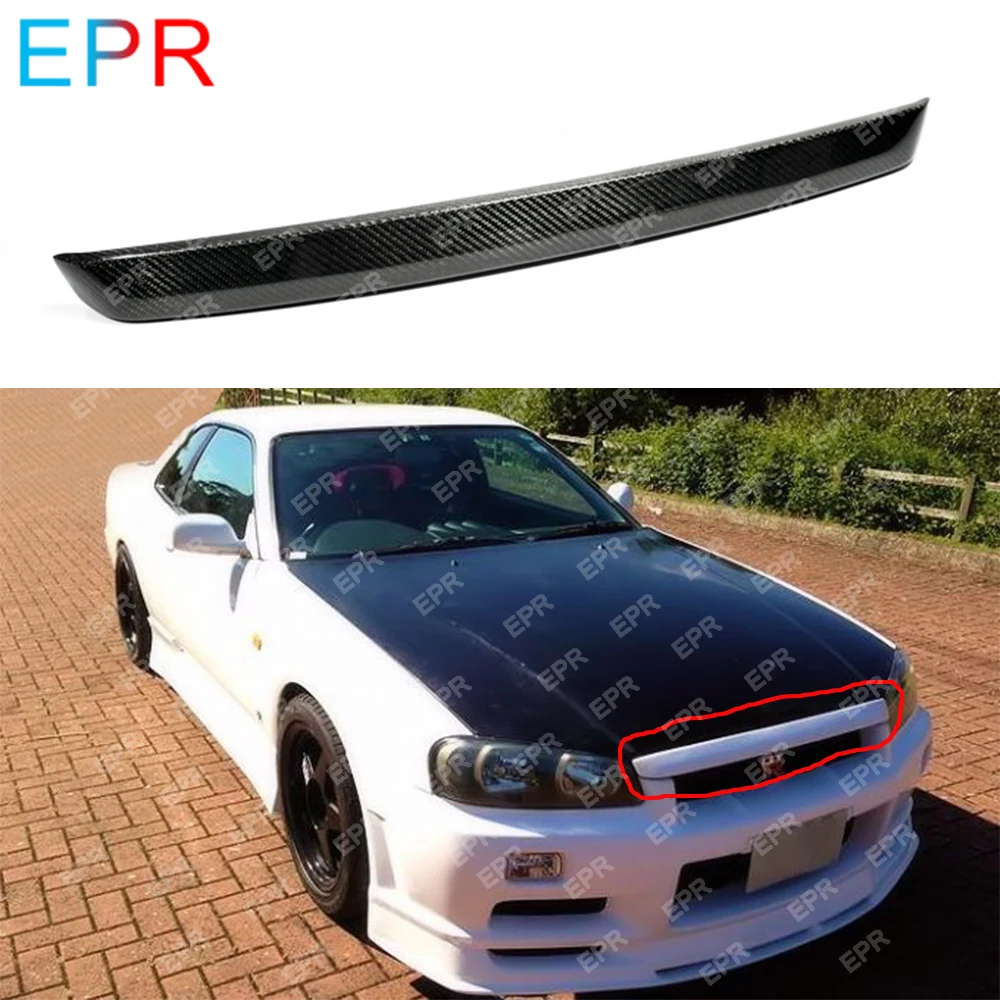 Pop передний капот для Nissan Skyline R34 GTT Тип RR из углеродного волокна|Амортизаторы| |