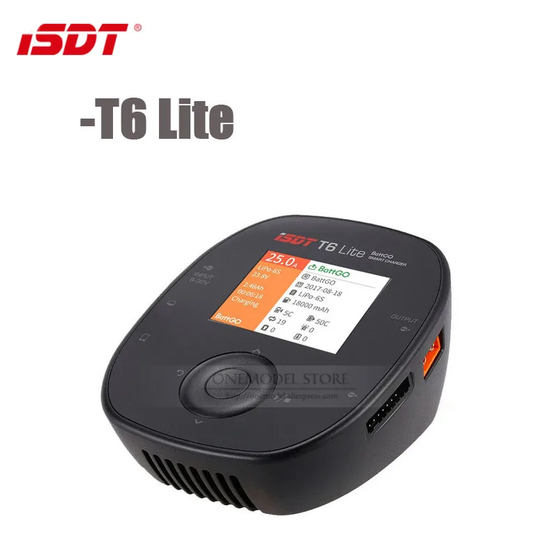 Оригинальное умное зарядное устройство ISDT T6 Lite 600 Вт 25 А для 2S-6S Lipo RC игрушек