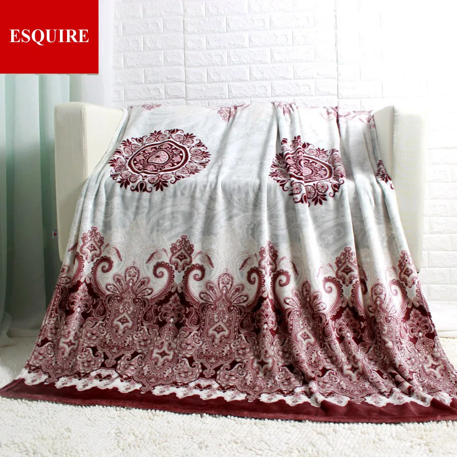 Зимнее одеяло для кровати красные цветы мягкое толстое размера KING и QUEEN