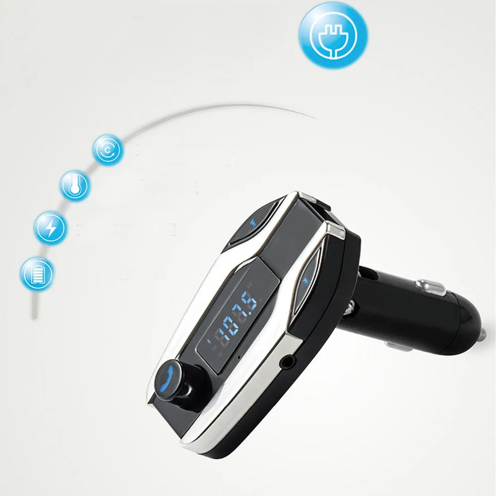 Bluetooth Автомобильный X7 комплект Handsfree FM передатчик Радио MP3 плеер USB зарядное устройство SD TF MMC lcd пульт дистанционного управления автомобиль-Стайлинг@ 012