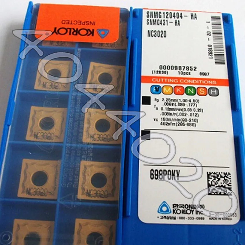 

SNMG120404-HA NC3020 SNMG431-HA NC3020 10 шт./кор. KORLOY Carbide blade