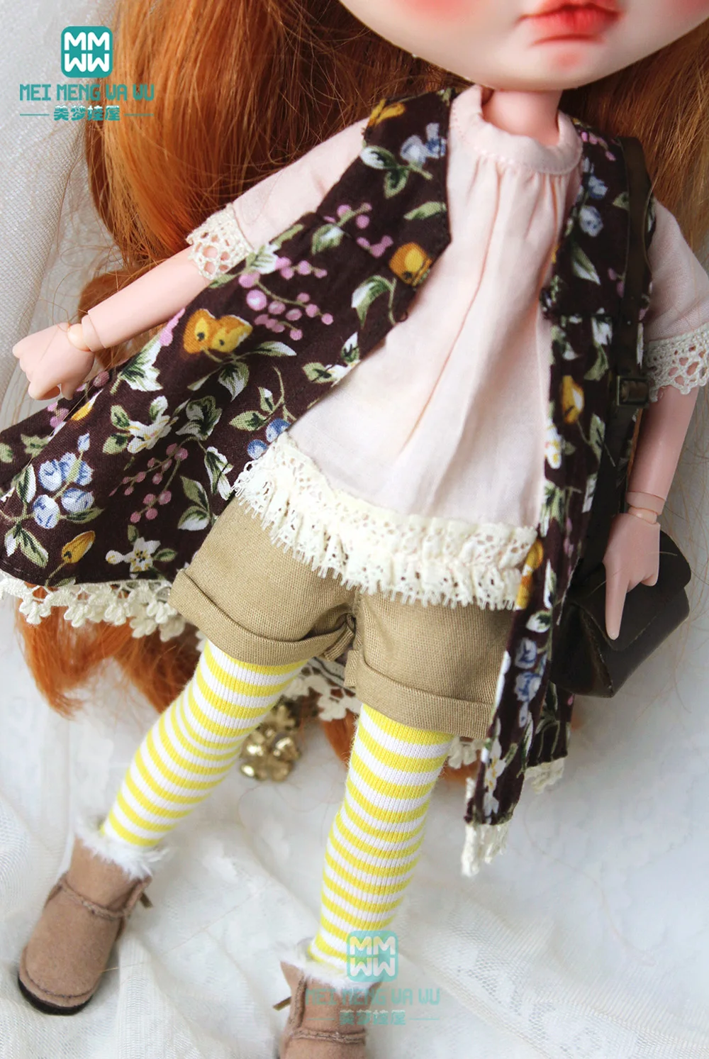 1 шт. Одежда для кукол Blyth модные шорты в клетку кофейного цвета 28 30 см Azone 1/6|Куклы| |