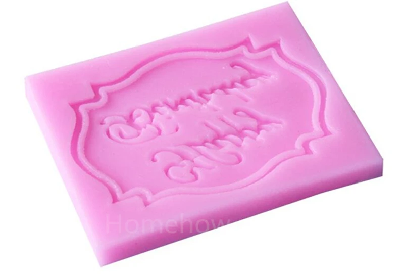 Деталь 1 шт./лот С Днем Рождения слова день рождения торт помадка форма кухня