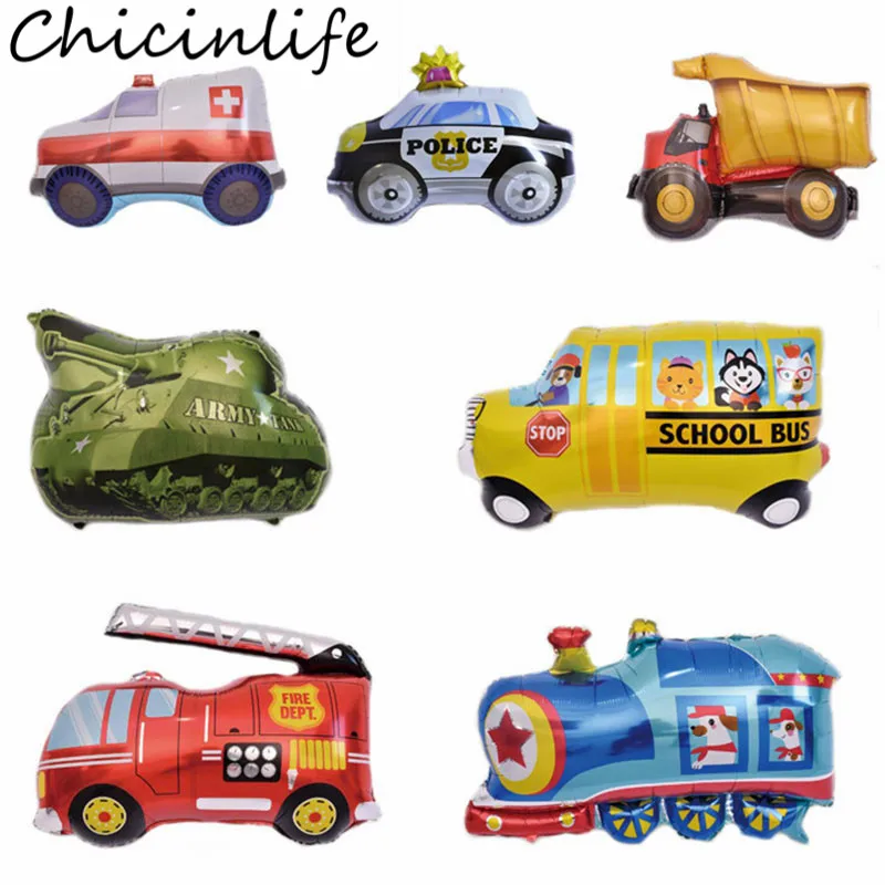 Chicinlife 1 шт. танк пожарная машина скорой помощи поезд полицейский автомобиль