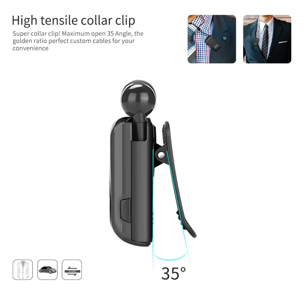 Fineblue L18 новейший мини Беспроводной бизнес-гарнитура Bluetooth спортивные драйвер наушников Телескопический зажим на стерео наушники с микрофоном