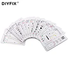 Магнитный винтовой коврик DIYFIX для iPhone 4, 5, 6, 6 Plus, 6s, 6s Plus, 7, 7 Plus, 8, 8 Plus, X, мобильный телефон, инструменты для ремонта, 13 шт.