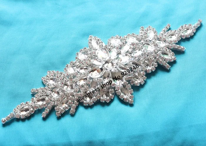 1 шт./лот модная одежда отделка бисером стразы аппликация для свадебное платье
