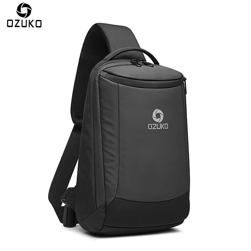2018 OZUKO Новая модная мужская сумка Оксфорд нагрудная деловая повседневная через