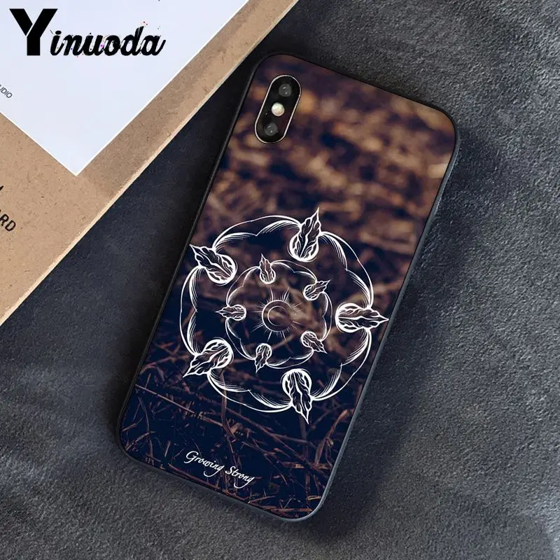 Yinuoda Игра престолов дом Старк DIY окрашенный красивый чехол для телефона для Apple iPhone 8 7 6 6S Plus X XS MAX 5 5S SE XR чехол