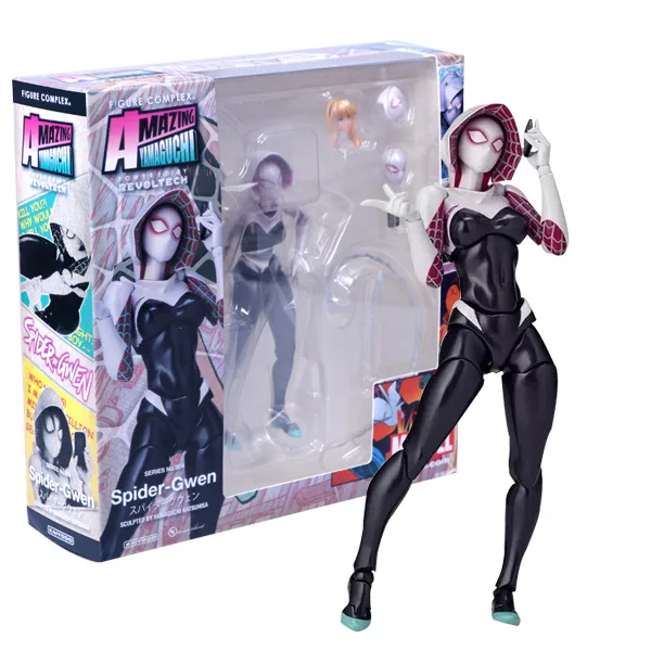 16 см женские Удивительный Человек-паук Spidergwomen BJD Человек-паук Фигура Конструкторы