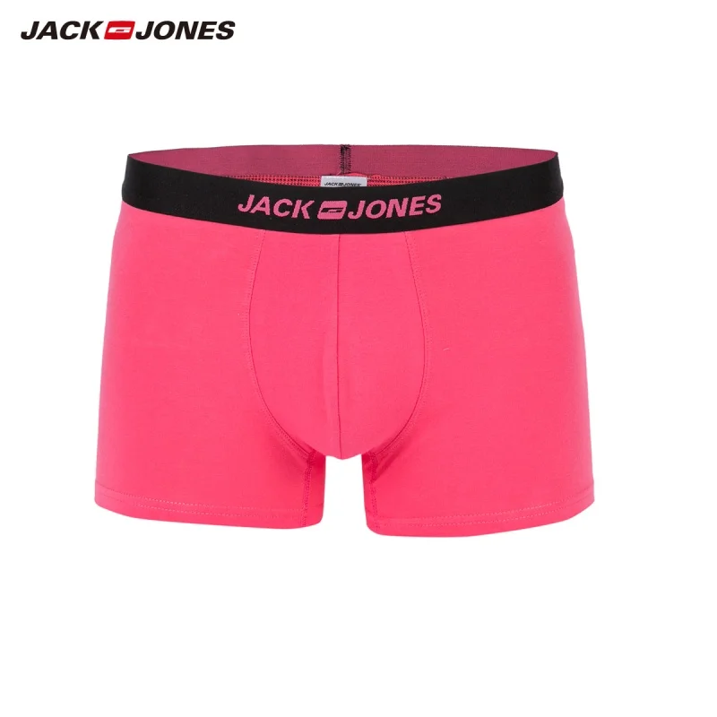 JackJones для мужчин хлопок сплошной цвет эластичный пояс шорты боксеры мужчин's