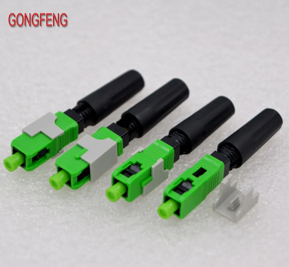 GONGFENG 100 шт. Новинка SC/APC оптоволоконный быстрый разъем FTTH, встроенный оптоволоконный быстрый разъем, специальная