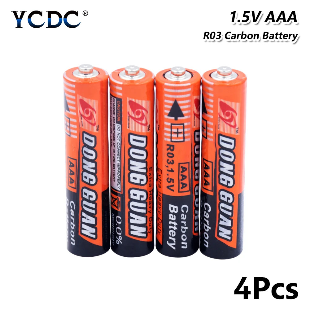 AAA 1 5 V карбоновая сухая батарея UM4 LR03 батареи для игрушек дистанционного