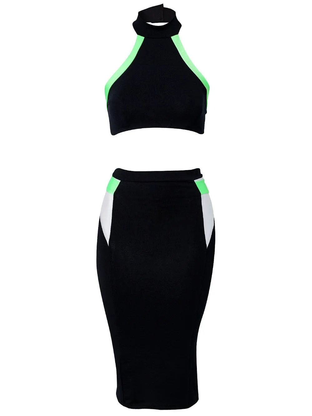 Black Bandage Dress ML17945 Free Shipping 2 pcs Qulity Women Classic Back Over Knee Length Clubwear Party | Женская одежда