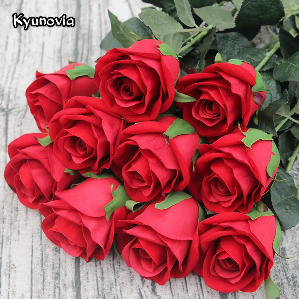 Kyunovia 72 см одностволовые розы высококачественные искусственные шелковые цветы