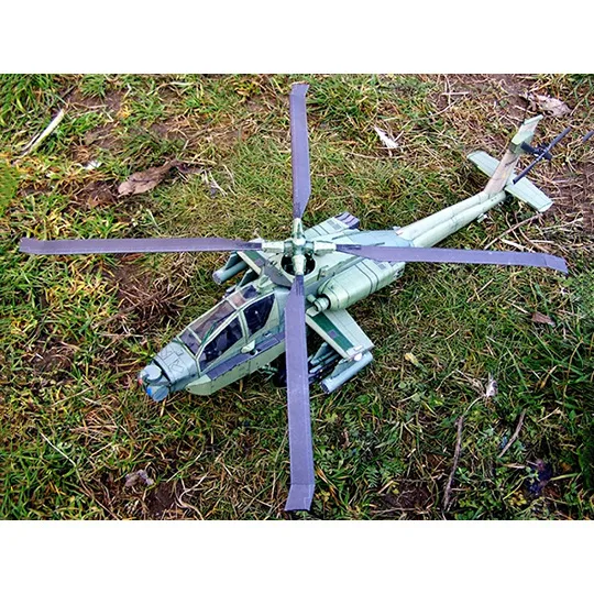 1:33 Бумага модель нам AH 64A Apache лук вертолет AH64 литье Военная Униформа коллекция