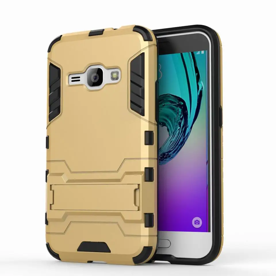 GOLD Жесткий чехол с роботом для samsung Galaxy J1, чехол для samsung J1, чехол для телефона Galaxy J1, чехол-бампер из ТПУ и поликарбоната - Цвет: GOLD