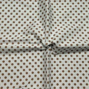white brown dot Королевский Коричневый Узор в горошек, хлопок, ткань 50x160 см, детская одежда, платье, стеганая подушка, простыня, украшение для дома - Цвет: white brown dot