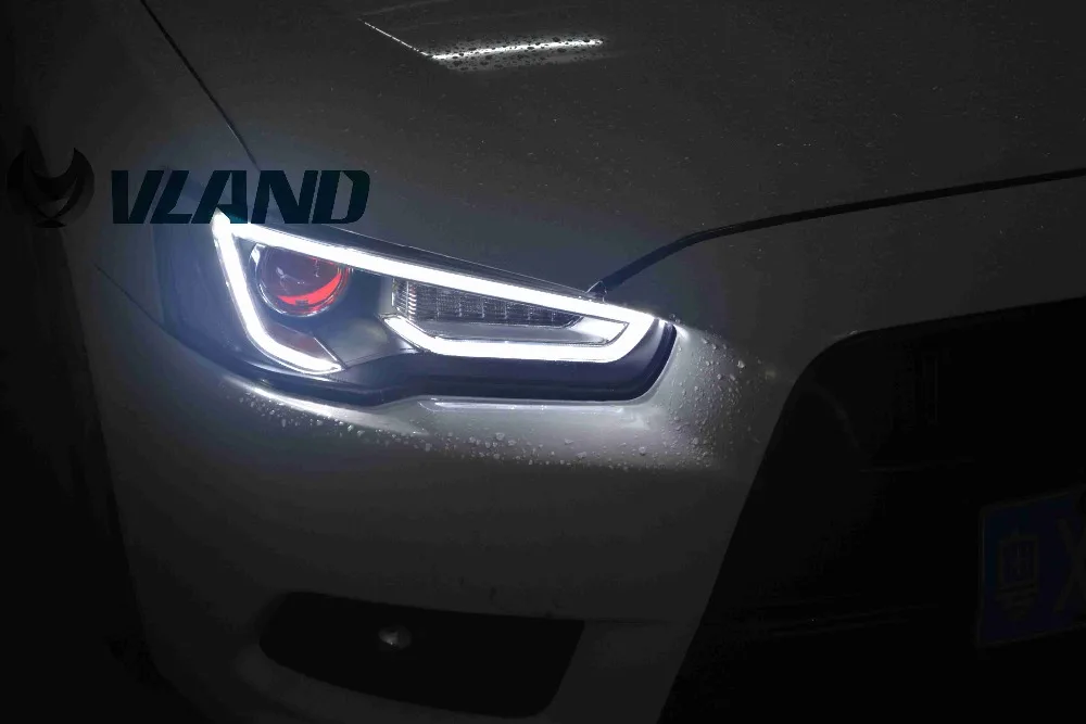 VLAND Factory для Lancer EVO EX 2008 2010 2012 светодиодный фонарь с поворотником+ plug and play+ DRL