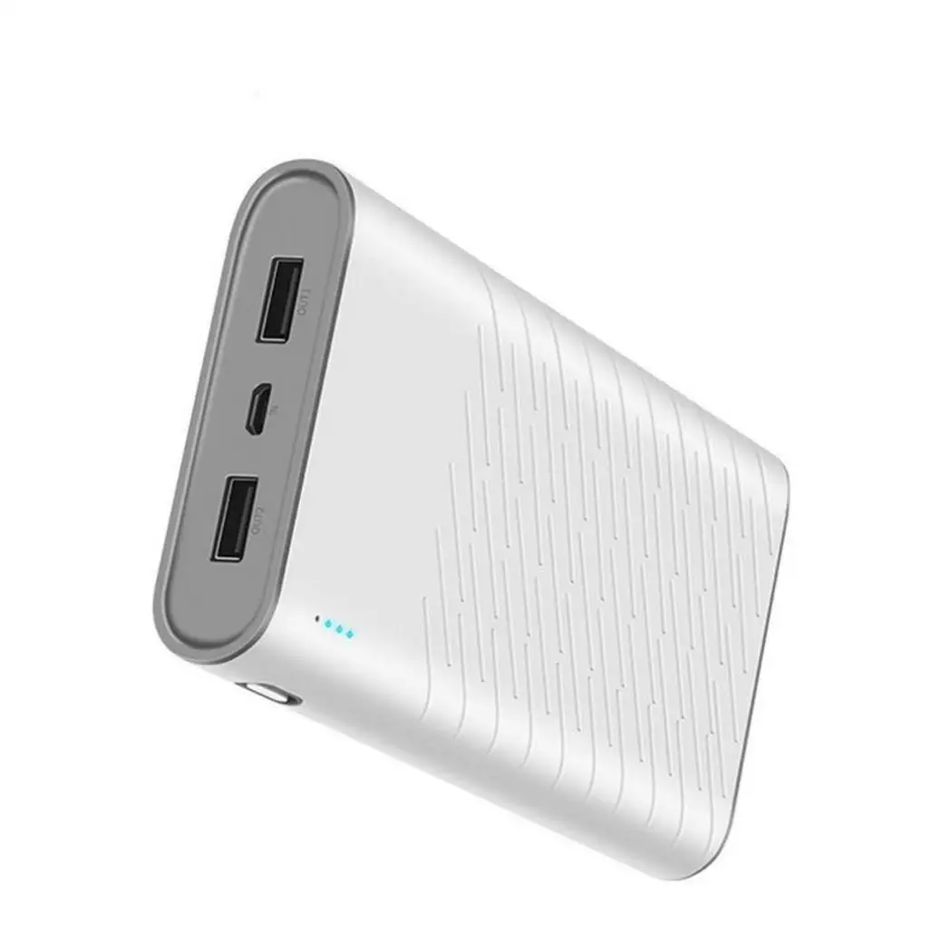 Внешний аккумулятор с двойным выходом USB универсальный кабель постоянного тока 5